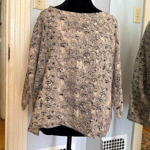 Susan Eastman Cropped Boxy Cotton Gauze Tunic - 100% Cotton - OS